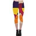 Circle Half Circle Colorful Capri Leggings  View1