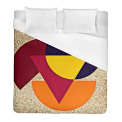 Circle Half Circle Colorful Duvet Cover (full/ Double Size) by Mariart