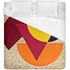 Circle Half Circle Colorful Duvet Cover (king Size)