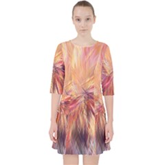 Color Background Structure Lines Pocket Dress by Mariart