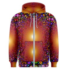 Color Background Structure Lines Polka Dots Men s Zipper Hoodie