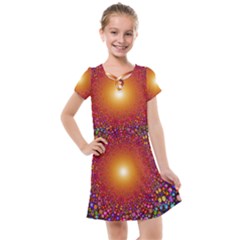 Color Background Structure Lines Polka Dots Kids  Cross Web Dress by Mariart