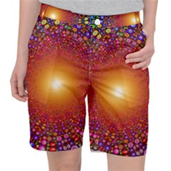 Color Background Structure Lines Polka Dots Pocket Shorts by Mariart