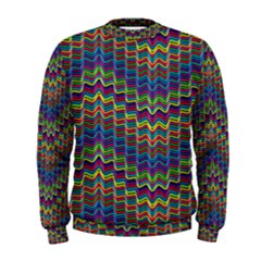 Decorative Ornamental Abstract Wave Men s Sweatshirt