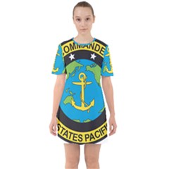 Seal Of Commander Of United States Pacific Fleet Sixties Short Sleeve Mini Dress by abbeyz71