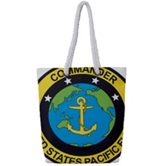 Seal Of Commander Of United States Pacific Fleet Full Print Rope Handle Tote (small) by abbeyz71