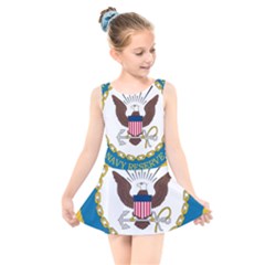 Seal Of United States Navy Reserve, 2005-2017 Kids  Skater Dress Swimsuit by abbeyz71