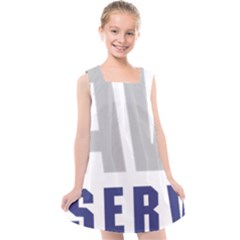 Logo Of United States Navy Reserve Kids  Cross Back Dress by abbeyz71