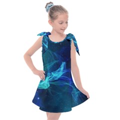 Electric Wave Kids  Tie Up Tunic Dress by JezebelDesignsStudio