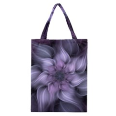 Purple Flower Windswept Classic Tote Bag by JezebelDesignsStudio