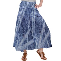 Echo Blue Satin Palazzo Pants by JezebelDesignsStudio