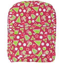 Christmas Paper Scrapbooking Pattern Full Print Backpack by Mariart