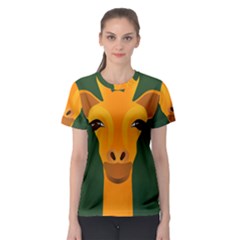 Giraffe Animals Zoo Women s Sport Mesh Tee