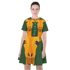 Giraffe Animals Zoo Sailor Dress