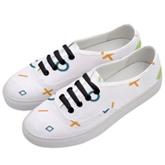 Geometry Triangle Line Women s Classic Low Top Sneakers