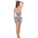 Flower Decorative Ornamental Cross Front Halter Bikini Set View2