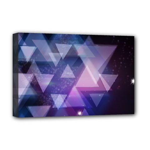 Geometric Triangle Deluxe Canvas 18  X 12  (stretched)