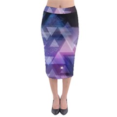 Geometric Triangle Midi Pencil Skirt by Mariart