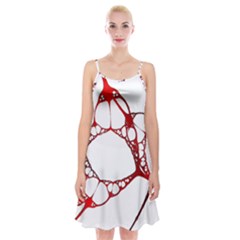 Fractals Cells Autopsy Pattern Spaghetti Strap Velvet Dress by Mariart