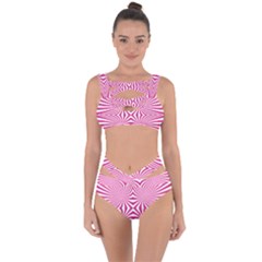 Hypnotic Psychedelic Abstract Ray Bandaged Up Bikini Set 