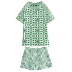 Leaf Leaves Flora Kids  Swim Tee And Shorts Set