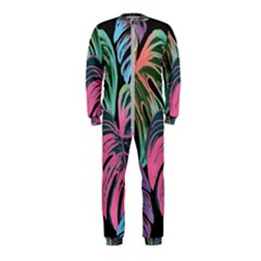 Leaves Tropical Jungle Pattern Onepiece Jumpsuit (kids)