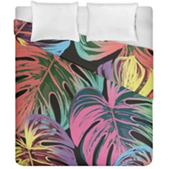 Leaves Tropical Jungle Pattern Duvet Cover Double Side (california King Size) by Alisyart