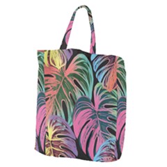 Leaves Tropical Jungle Pattern Giant Grocery Tote