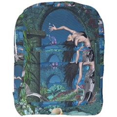 Wonderful Mermaid In The Deep Ocean Full Print Backpack by FantasyWorld7