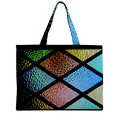 Stained Glass Soul Zipper Mini Tote Bag by WensdaiAmbrose