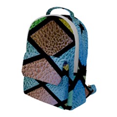 Stained Glass Soul Flap Pocket Backpack (large) by WensdaiAmbrose