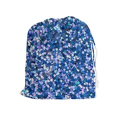 Blue Shimmer - Eco-glitter Drawstring Pouch (xl) by WensdaiAmbrose