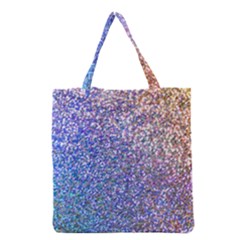 Pastel Rainbow Shimmer - Eco- Glitter Grocery Tote Bag by WensdaiAmbrose