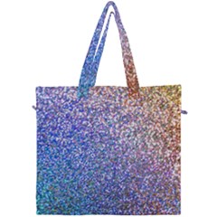 Pastel Rainbow Shimmer - Eco- Glitter Canvas Travel Bag
