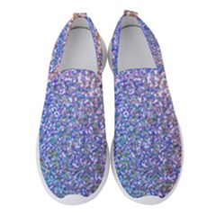 Pastel Rainbow Shimmer - Eco- Glitter Women s Slip On Sneakers