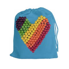 What A Sweet Heart Drawstring Pouch (xxl) by WensdaiAmbrose