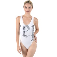 Taylor Swift High Leg Strappy Swimsuit