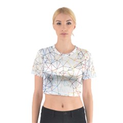 Geometric Pattern Abstract Shape Cotton Crop Top by Mariart