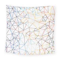 Geometric Pattern Abstract Shape Square Tapestry (large) by Mariart