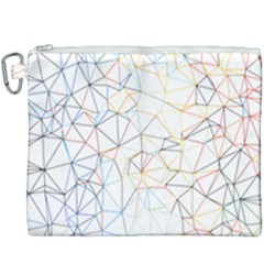Geometric Pattern Abstract Shape Canvas Cosmetic Bag (xxxl)