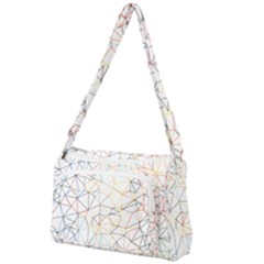 Geometric Pattern Abstract Shape Front Pocket Crossbody Bag by Mariart