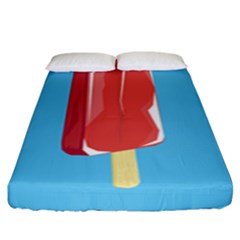 Ice Cream Fitted Sheet (king Size) by Mariart