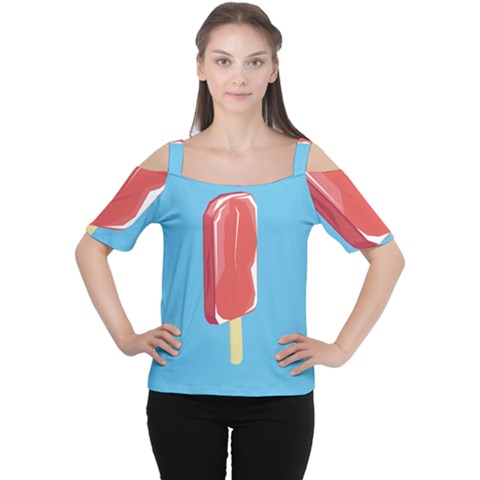 Ice Cream Cutout Shoulder Tee by Mariart