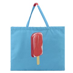 Ice Cream Zipper Large Tote Bag by Mariart