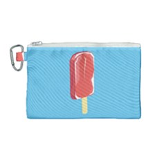 Ice Cream Canvas Cosmetic Bag (medium) by Mariart