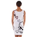 Illustration Vector Skull Wrap Front Bodycon Dress View2