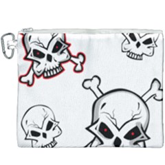 Illustration Vector Skull Canvas Cosmetic Bag (xxxl) by Mariart