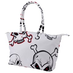 Illustration Vector Skull Canvas Shoulder Bag