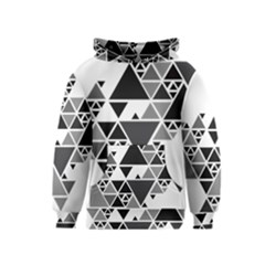 Gray Triangle Puzzle Kids  Pullover Hoodie