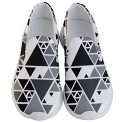 Gray Triangle Puzzle Men s Lightweight Slip Ons